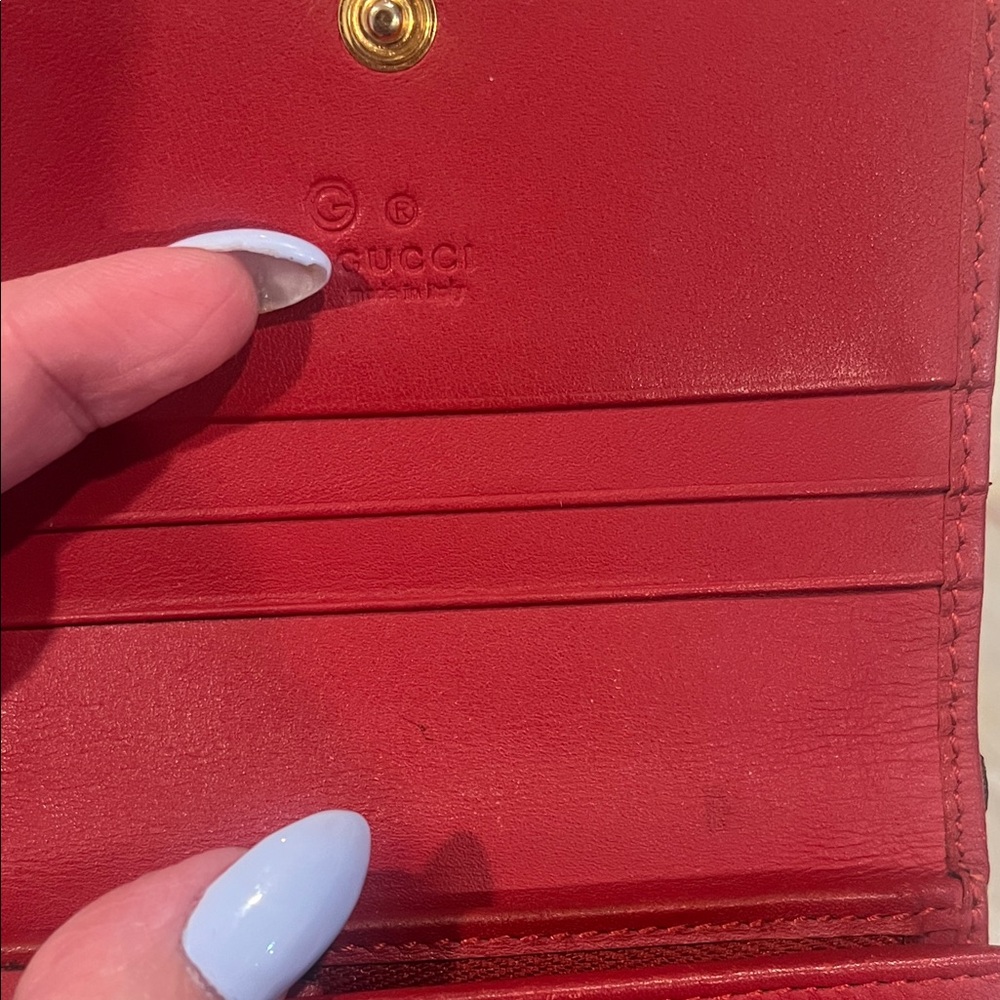 Gucci Blooms Blue Floral GG Supreme Wallet - Picture 9 of 11
